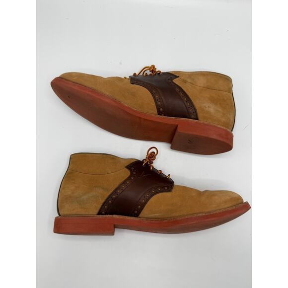 Mark McNairy Chukka Boot Tan Suede Brown Leather Mens 8753CS Size 12 No Box main image 10